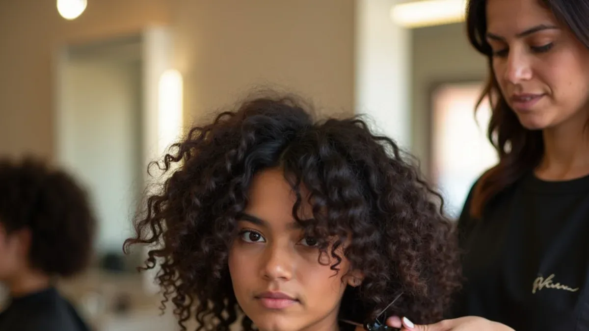 Barbering and cosmetology students training at a beauty school serving Compton, California