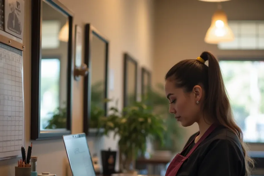Licensed cosmetologist renewing a California licence through the BreEZe online system
